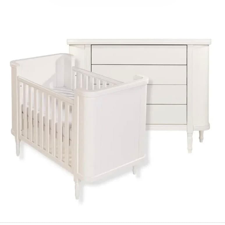 Kit berço Americano Toy 2 em 1 + cômoda 4 gavetas