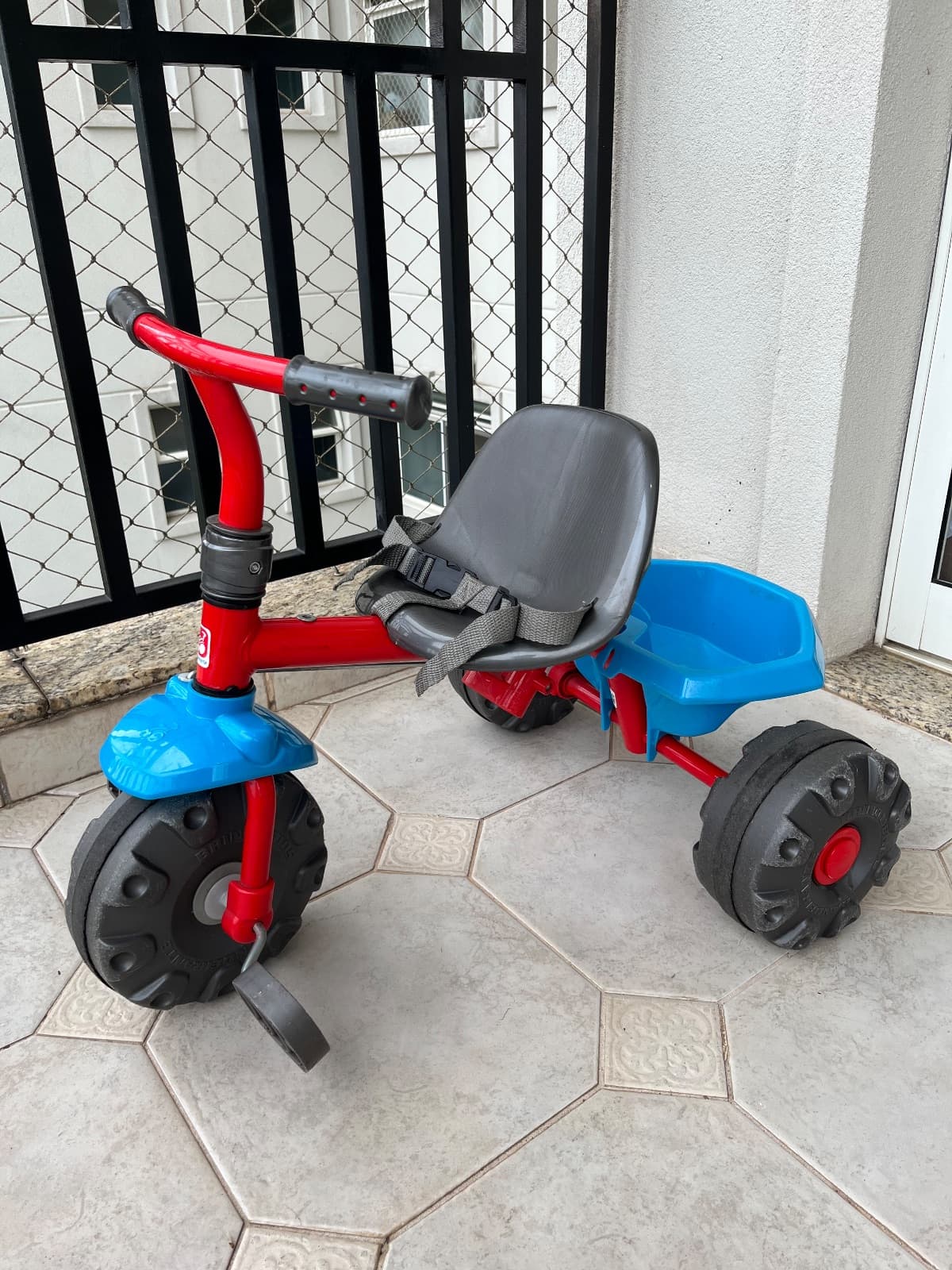 Triciclo Bandeirante Smart Plus Vermelho 2 em 1